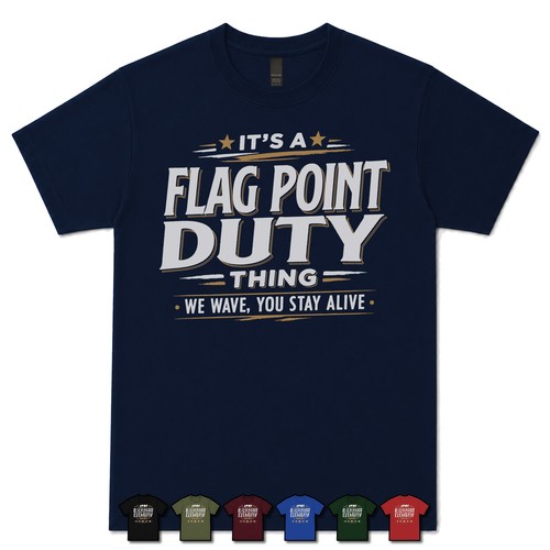 Shirt flag point duty - t-shirt, it's