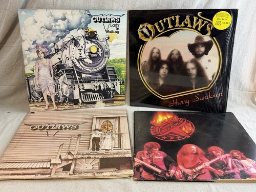 Outlaws vinyl lot - 4, lp
